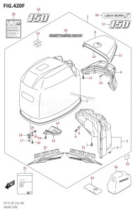 DF175ZG From 17502Z-610001 (E01 E40)  2016 drawing ENGINE COVER (DF150TG:E01,DF150ZG:E01)