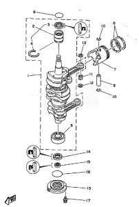 E60HE drawing CRANKSHAFT--PISTON