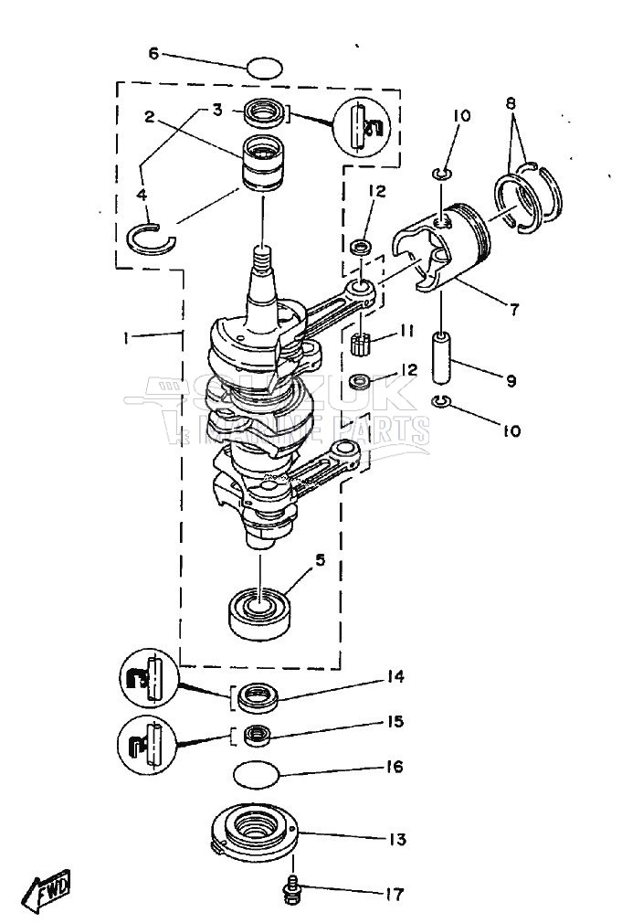 CRANKSHAFT--PISTON