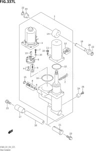 06003F-410001 (2014) 60hp E01 E40-Gen. Export 1 - Costa Rica (DF60AVT  DF60AVTH) DF60A drawing TRIM CYLINDER (DF50AVTH:E01)