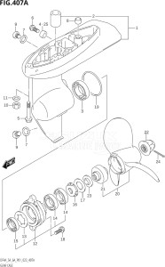 00603F-140001 (2021) 6hp P01-Gen. Export 1 (DF6A) DF6A drawing GEAR CASE