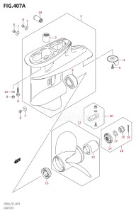 05003F-110001 (2011) 50hp E01-Gen. Export 1 (DF50AT  DF50ATH) DF50A drawing GEAR CASE