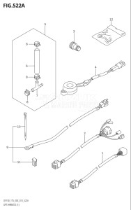 17502Z-310001 (2013) 175hp E03-USA (DF175Z) DF175Z drawing OPT:HARNESS (1)