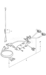 Outboard DF 300B drawing Harness (2)