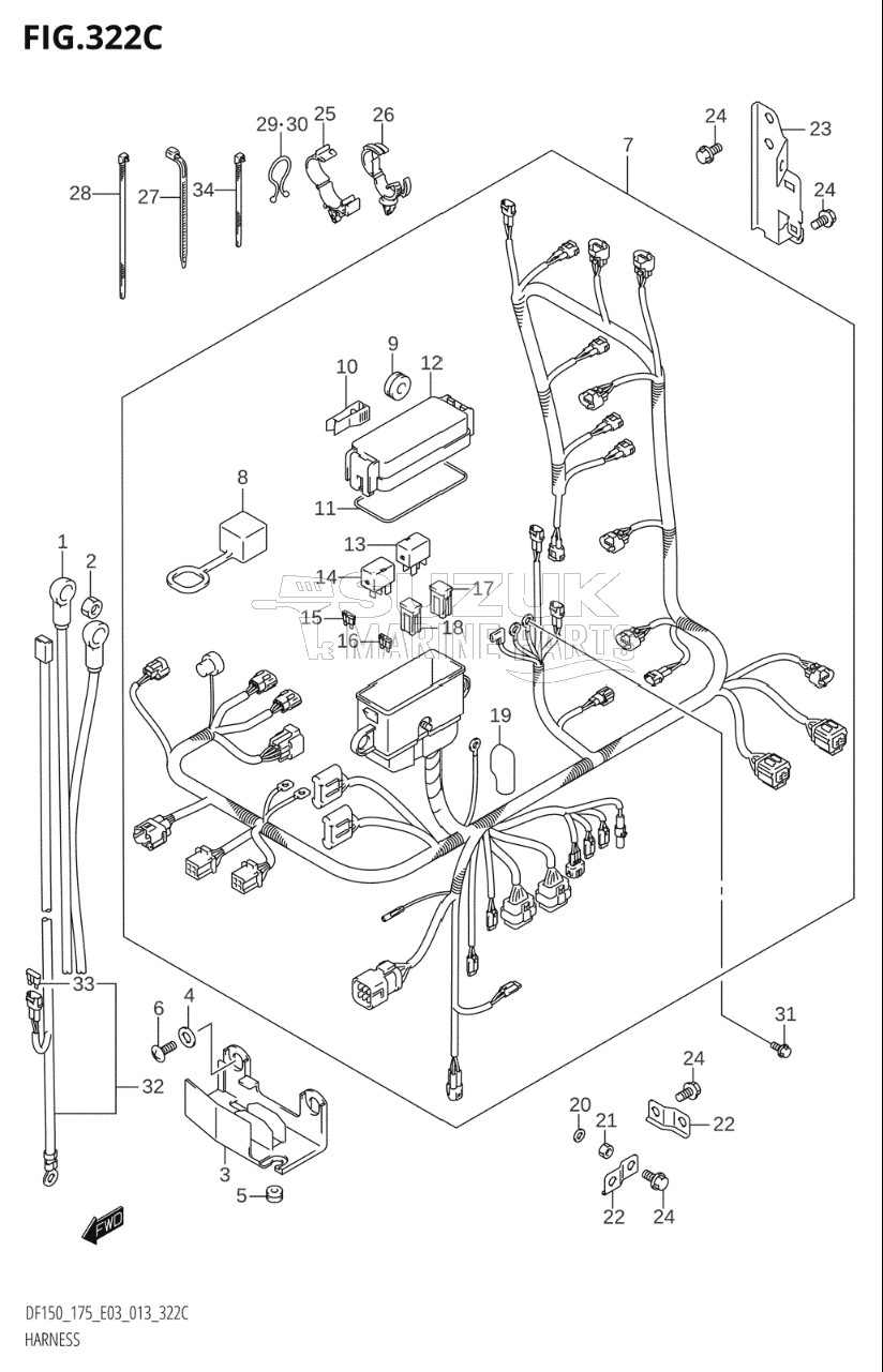 HARNESS (DF175T:E03)