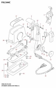 DF40A From 04003F-610001 (E03)  2016 drawing OPT:REMOTE CONTROL ASSY SINGLE (1) (DF60AVT:E03)