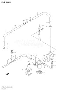 15002F-210001 (2012) 150hp E01 E40-Gen. Export 1 - Costa Rica (DF150T) DF150 drawing FUEL PUMP (DF150Z:E40)