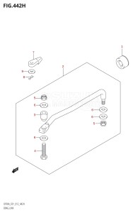 08002F-210001 (2012) 80hp E01 E40-Gen. Export 1 - Costa Rica (DF80A  DF80AT) DF80A drawing DRAG LINK (DF90A:E40)