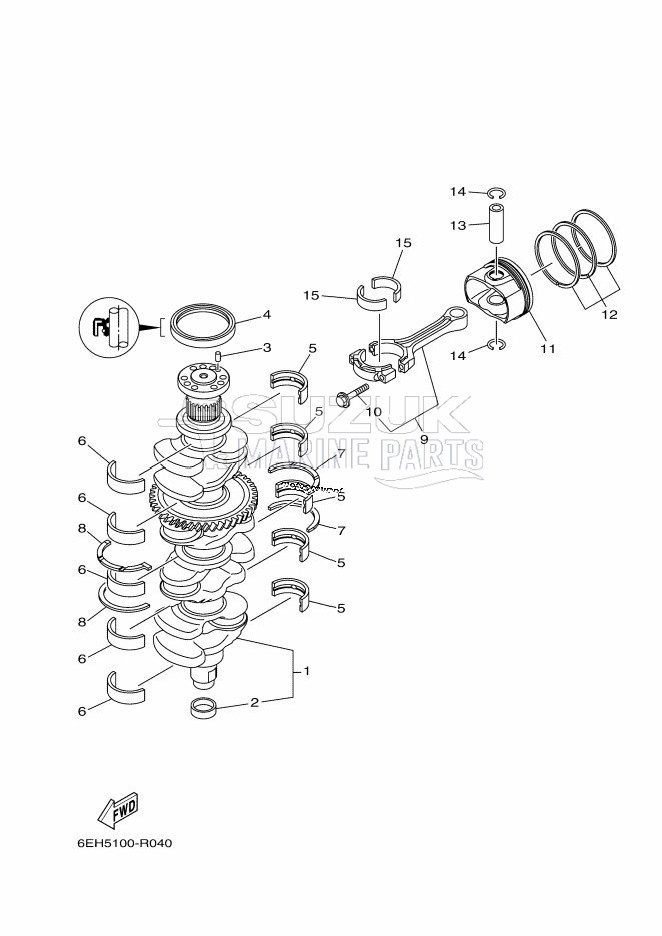 CRANKSHAFT--PISTON