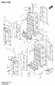 DF200Z From 20002Z-340001 (E01 E40)  2023 drawing CYLINDER HEAD (DF250T,DF250Z)