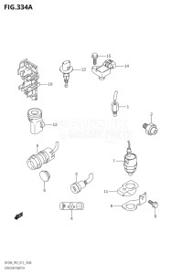 00995F-310001 (2013) 9.9hp P03-U.S.A (DF9.9B  DF9.9BR) DF9.9B drawing SENSOR / SWITCH (DF9.9B:P03)