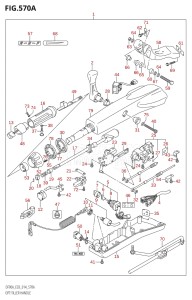 07003F-410001 (2014) 70hp E03-USA (DF70A) DF70A drawing OPT:TILLER HANDLE