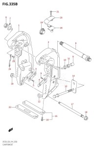 DF200 From 20002F-410001 (E03)  2014 drawing CLAMP BRACKET (DF200Z:E03)