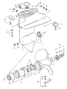 DF15 From 01501F-971001 ()  1999 drawing GEAR CASE