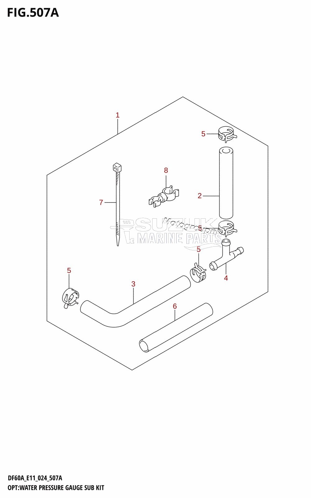 OPT:WATER PRESSURE GAUGE SUB KIT