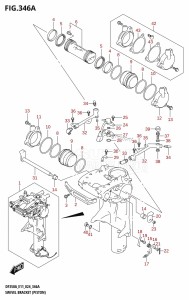 DF350A From 35001F-440001 (E11)  2024 drawing SWIVEL BRACKET (PISTON) (DF350AMD,DF300BMD)