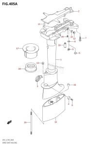 DF6 From 00601F-980001 (P03)  2009 drawing DRIVE SHAFT HOUSING