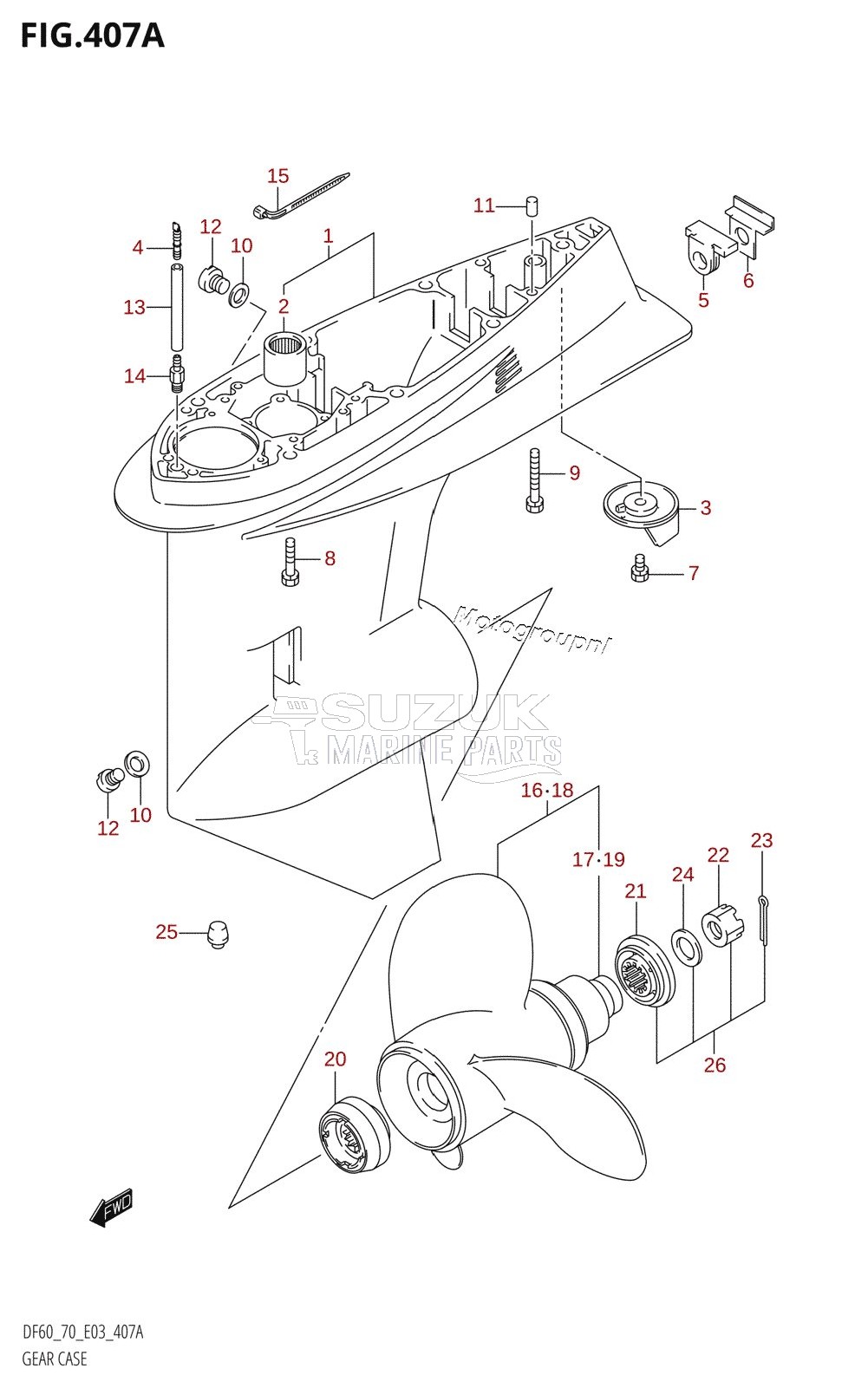 GEAR CASE (W,X,Y)