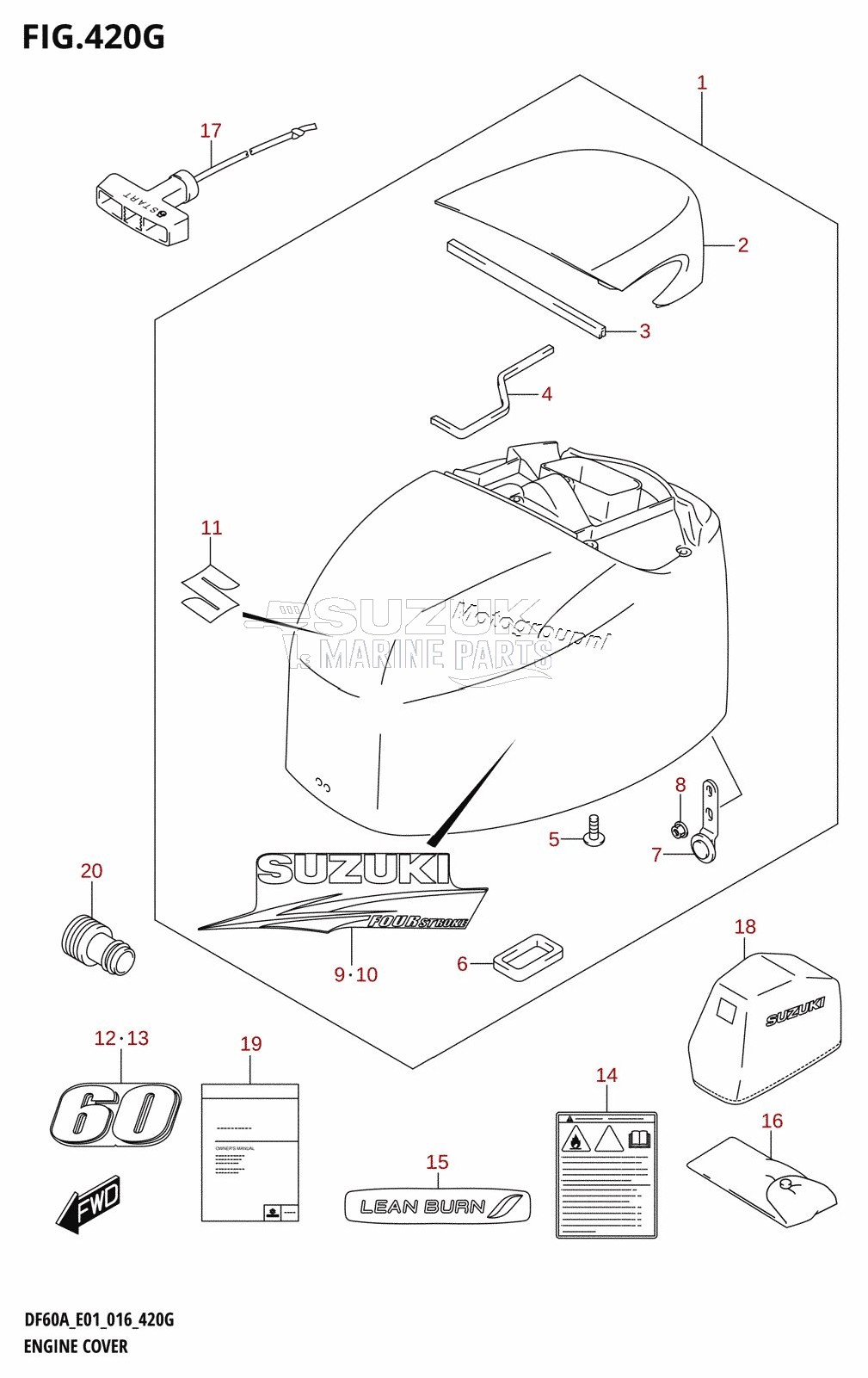 ENGINE COVER (DF60A:E01)