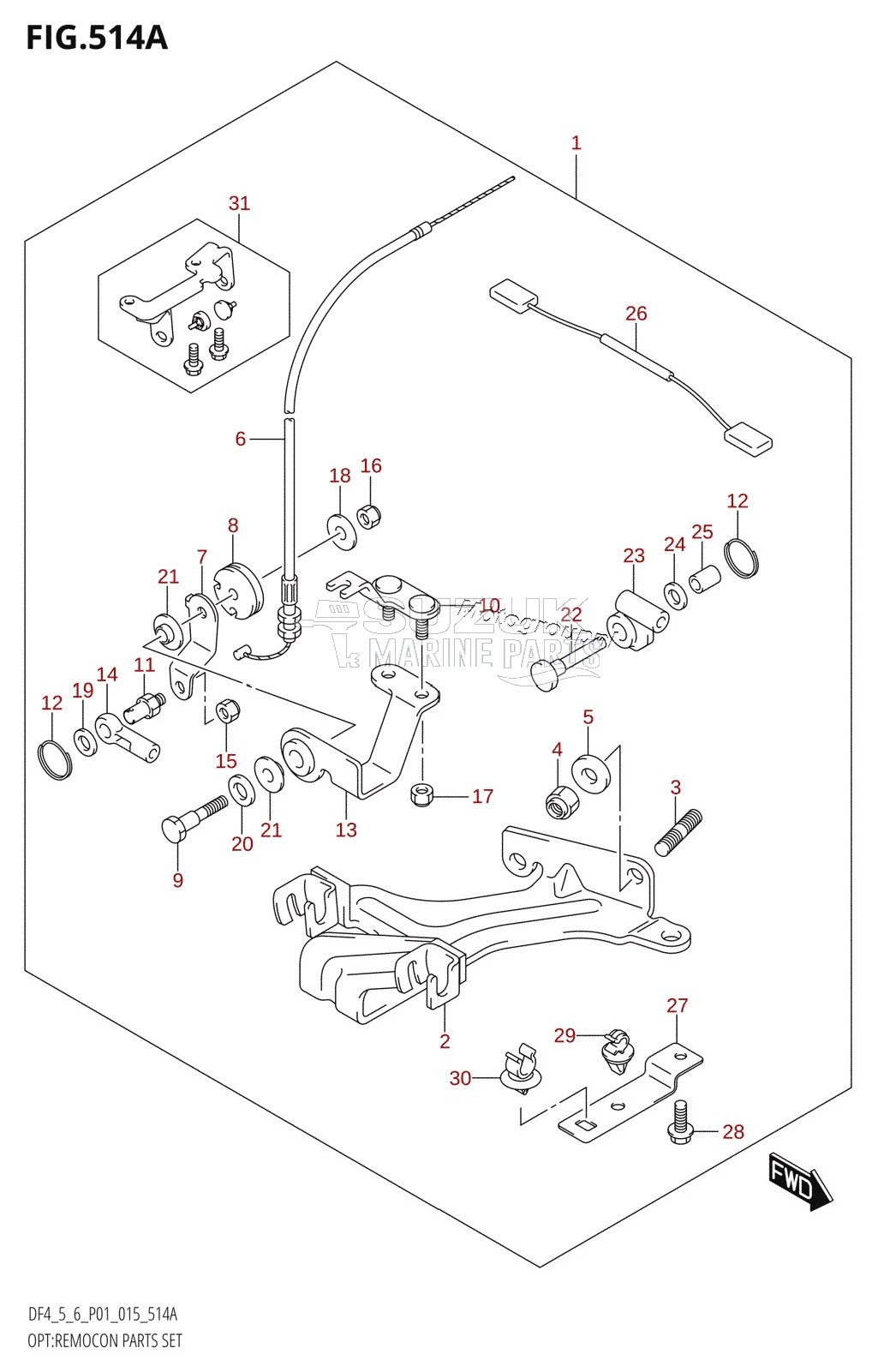 OPT:REMOCON PARTS SET