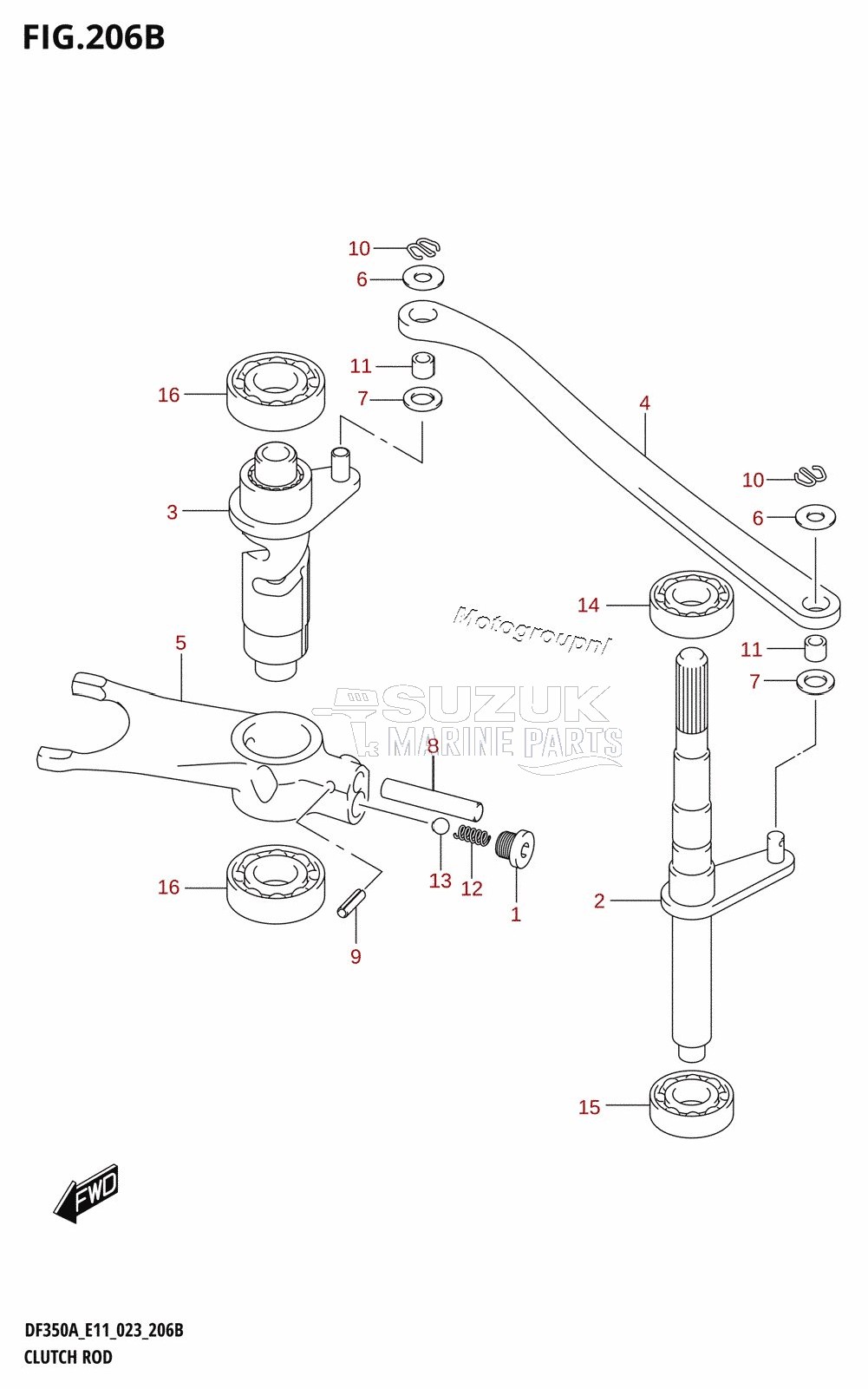 CLUTCH ROD (023)