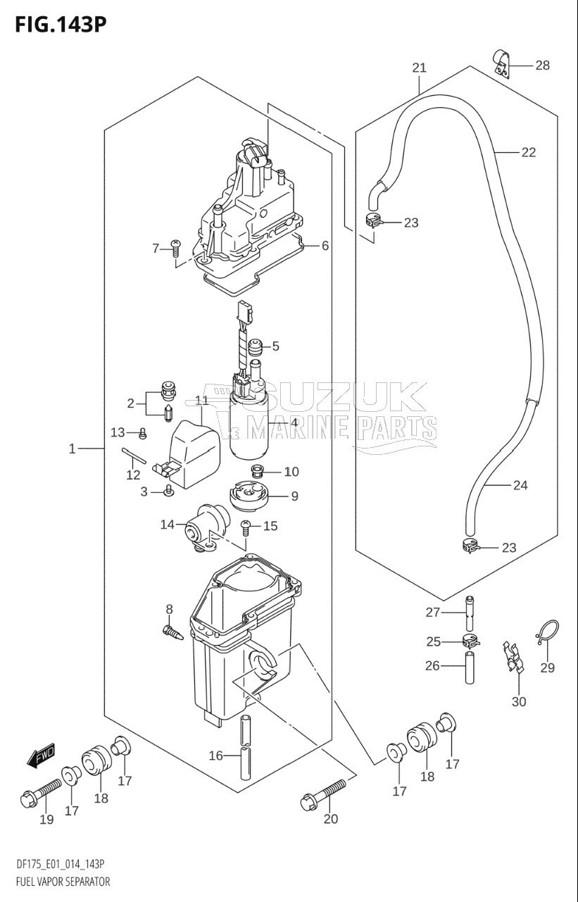 FUEL VAPOR SEPARATOR (DF175Z:E40)