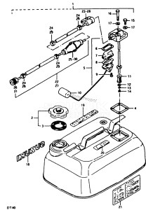 DT35 From 4001-200001 ()  1982 drawing FUEL TANK (E28)