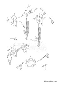 DT25C From 02507-351001 ()  1993 drawing OPT:PANEL SWITCH