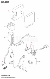 DF50A From 05004F-510001 (E01)  2015 drawing PTT SWITCH /​ ENGINE CONTROL UNIT (DF60AVTH:E01)