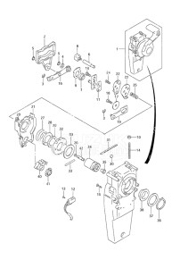 Outboard DF 25 drawing Concealed Remocon (2)