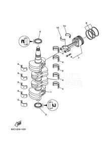 F100CETL drawing CRANKSHAFT--PISTON