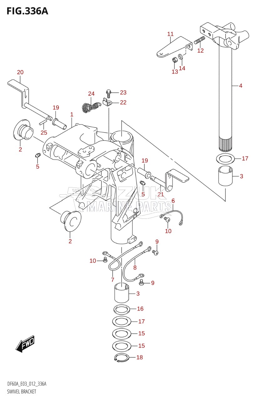 SWIVEL BRACKET (DF40A:E03)