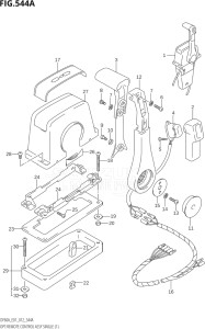 04003F-210001 (2012) 40hp E01-Gen. Export 1 (DF40AQH  DF40AT) DF40A drawing OPT:REMOTE CONTROL ASSY SINGLE (1)