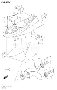 11505Z-240001 (2022) 115hp E11 E40-Gen. Export 1-and 2 (DF115BZG  DF115BZG    DF115BZG) DF115BZG drawing GEAR CASE ((DF115BZG,DF140BZG):E11)