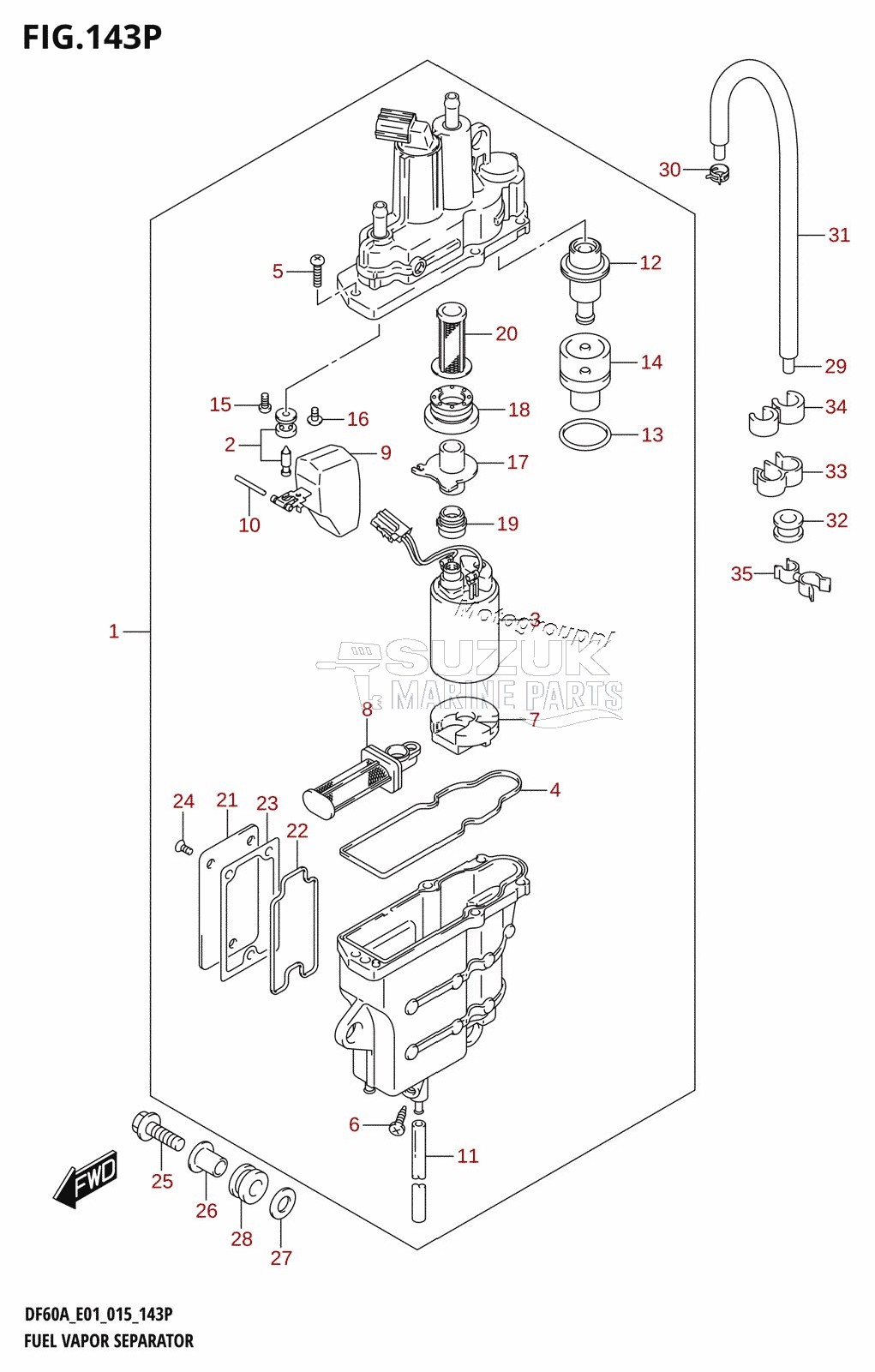 FUEL VAPOR SEPARATOR (DF50AVTH:E01)