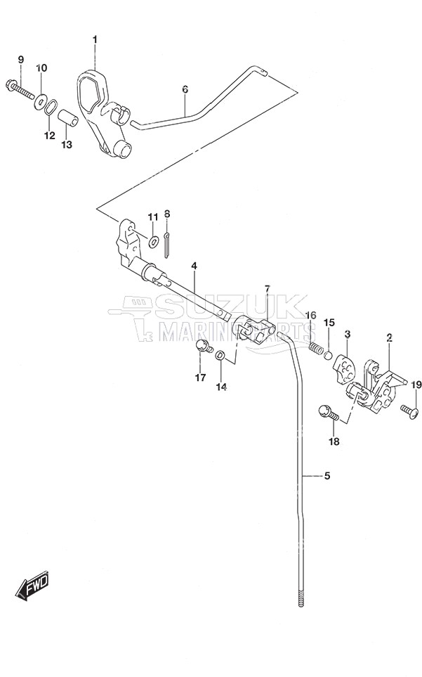 Clutch Rod Non-Remote Control