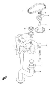 Outboard DF 250AP drawing Oil Pump