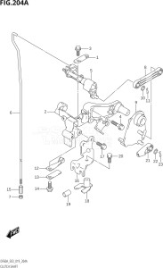 05003F-910001 (2019) 50hp E03-USA (DF50AT) DF50A drawing CLUTCH SHAFT (DF40A,DF50A,DF60A)