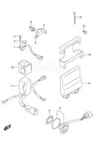 DF 90A drawing PTT Switch/Engine Control Unit