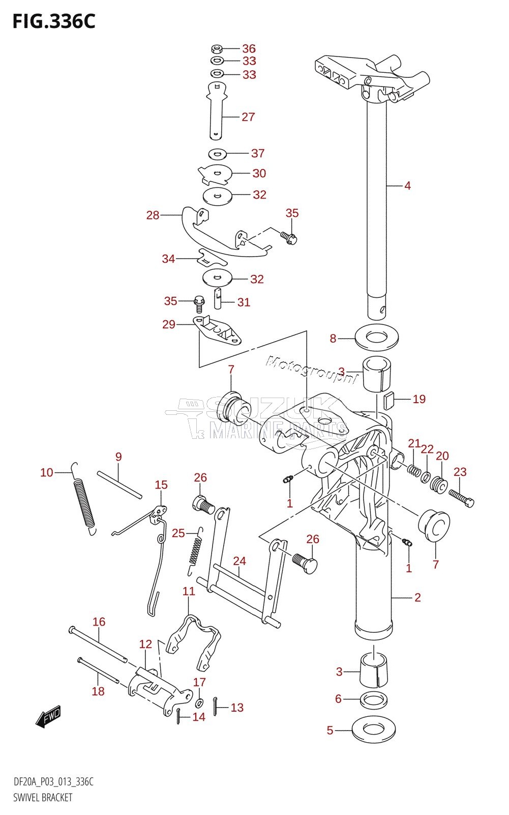 SWIVEL BRACKET (DF15A:P03)