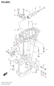 DT15A From 01504-510001 (P36-P40)  2015 drawing DRIVE SHAFT HOUSING (DT9.9AK:P40)