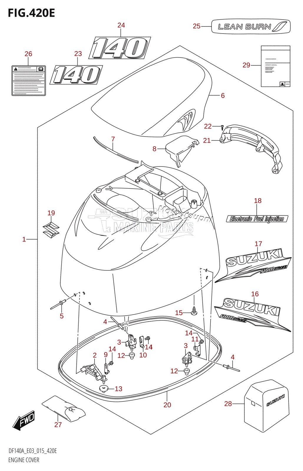 ENGINE COVER (DF140AZ:E03)