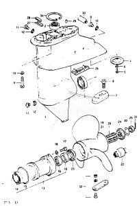 DT15 From 01501-822034 ()  1988 drawing GEAR CASE