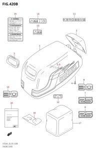 DT30 From 03001-151001 ()  2001 drawing ENGINE COVER