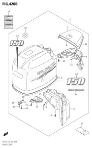 15001Z-780001 (2007) 150hp E03-USA (DF150ZK7) DF150Z drawing ENGINE COVER (DF150T,DF150Z:(K10,011))