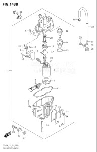 14003Z-910001 (2019) 140hp E11 E40-Gen. Export 1-and 2 (DF140AZ  DF60AVT  DF60AVTH) DF140AZ drawing FUEL VAPOR SEPARATOR (E40)