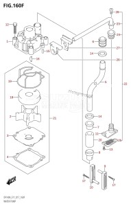 DF115A From 11503F-710001 (E11 E40)  2017 drawing WATER PUMP (DF140AT:E11)