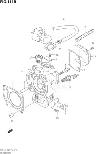 00502F-210001 (2012) 5hp P01-Gen. Export 1 (DF5) DF5 drawing CYLINDER HEAD (DF5:P01)