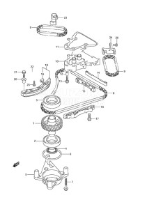 Outboard DF 250 drawing Timing Chain (DF 250S)