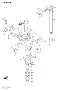 05003F-810001 (2018) 50hp E03-USA (DF50A) DF50A drawing SWIVEL BRACKET (DF40A,DF50A)